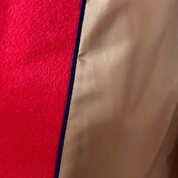 J. Crew Women's Wool Blend Stadium Cocoon Zip Front Coat Pink Women's Size 0 - Picture 10 of 12